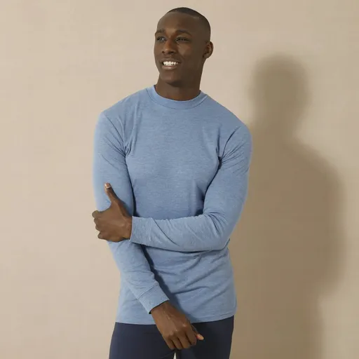 Set de 2 tricouri Thermoperle cu guler înalt și mâneci lungi, foarte călduroase