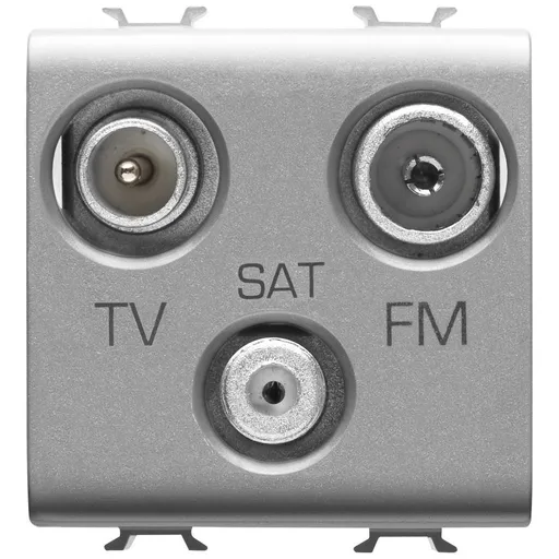 Priza 2M TV/FM/SAT directa Gewiss Chorus GW14382, titan