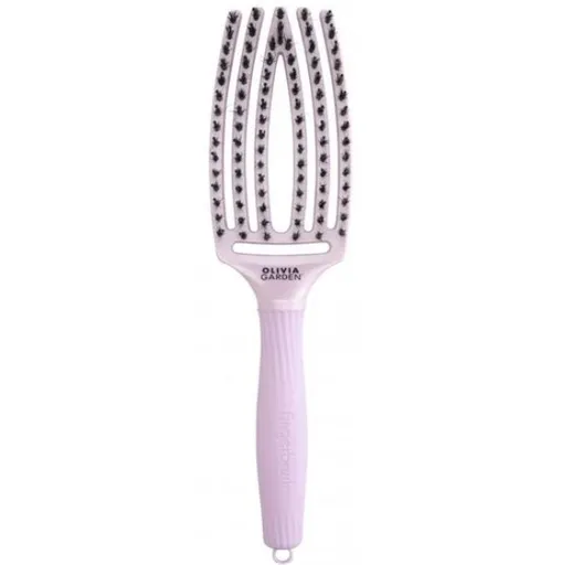 Perie De Par Profesionala Pentru Descalcire Cu Peri De Mistret Si Nailon Fingerbrush Iconic BoarNylon, Culoare: Etherea