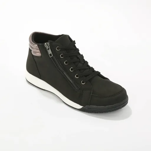 Teniși cu fermoar și șireturi