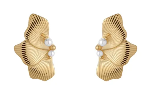 Liu Jo Cercei unici placați cu aur cu perle sintetice LJ3079
