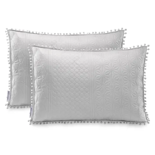 Față de pernă AmeliaHome Meadore, argintiu, 50 x 70 cm, 2 buc.