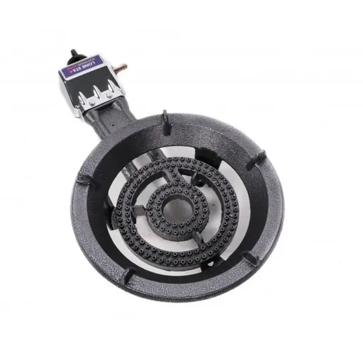 Pirostrie, Arzator pe Gaz cu 2 Focuri si Cadru din Fonta