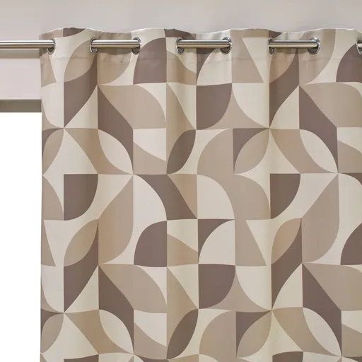 Perdea opacă cu imprimeu grafic