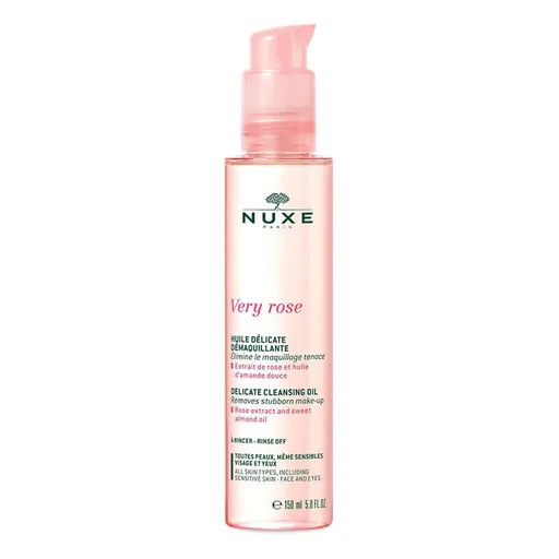 Nuxe Ulei demachiant delicat pentru toate tipurile de piele Very Rose (Delicate Cleansing Oil) 150 ml