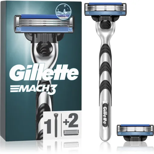 Gillette Mach3 Aparat de ras + rezervă lame 2 buc