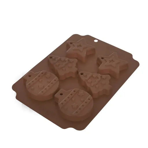 Formă din silicon Craciun pentru 6 buc.