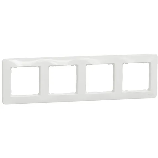 Rama 4 posturi, Schneider, SDD311804, Sedna Design, alb