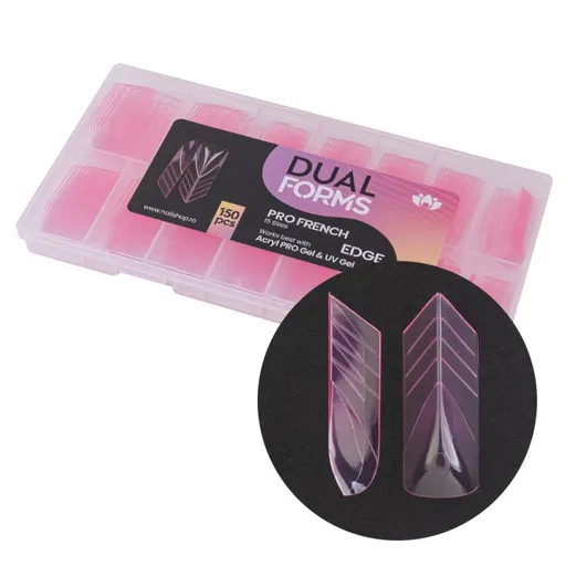 Tips Pro French Edge Dual Forms - set 150 buc.
