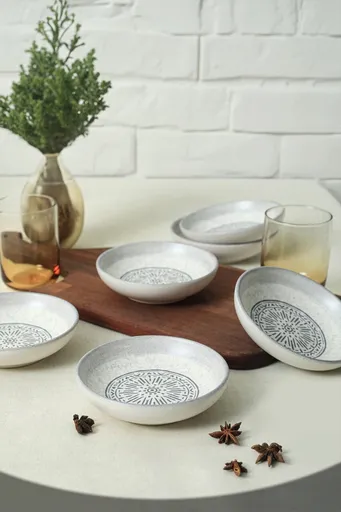 Set boluri pentru sos, Hermia, 275KRM2133, Antibacterian, Alb mat