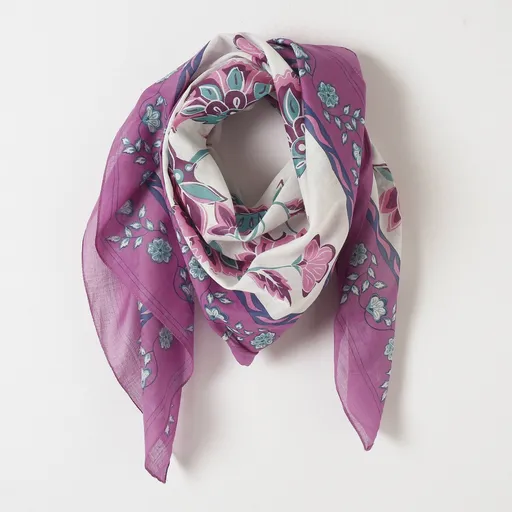 Eșarfă cu imprimeu floral