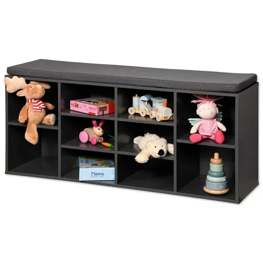 Kesper 15923 Bancă cu suport pentru pantofi, gri,103,5 x 48 x 29,5 cm, gri