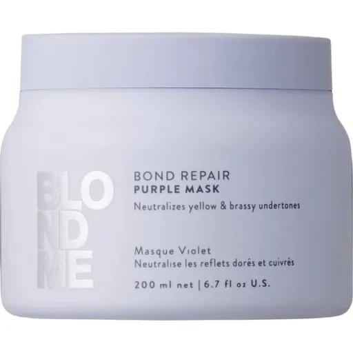 Masca Mov Reparatorare Schwarzkopf BLONDME Bond Repair – Anti-Galben, Claritate si Forta pentru Parul Blond, Gramaj: 2