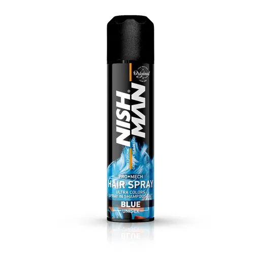 Spray pentru Colorarea Parului Nish Man Albastru - 150 ml
