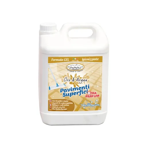 Detergent parfumat pentru pardoseli si multi-suprafete, Aur & Argan, 5l, Hygienfresh