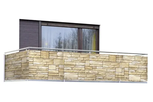 Folie paravan pentru balcon si gradina, Maximex, Balcony, 500x85 cm, polietilena, multicolor