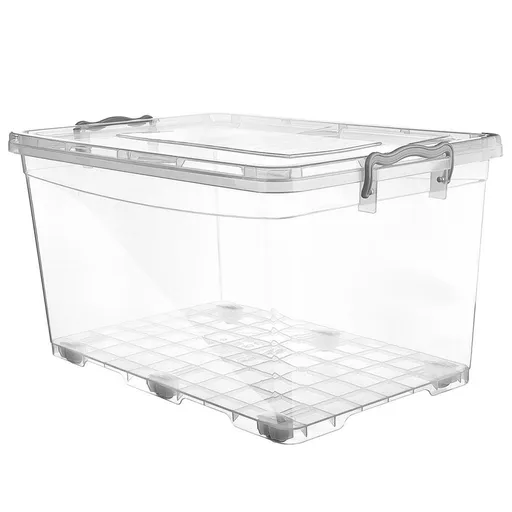Orion Cutie de depozitare din plastic cu roți, 80 l, L