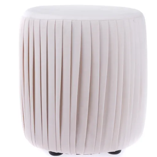 Taburet din țesătură Silla bej, 36 x 33 cm, bej