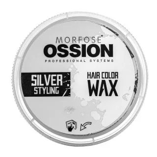 Morfose Hair Color Wax ceară colorată pentru păr Silver Styling 100 ml