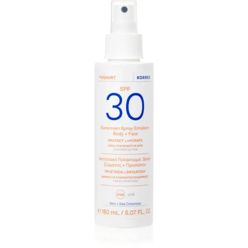 Korres Yoghurt Sunscreen lotiune pentru bronzat Spray pentru față și corp 150 ml