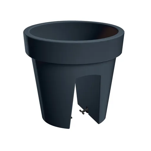 Ghiveci de balustradă Lofly Railing, antracit, 24,5 cm, antracit, 24,5 cm