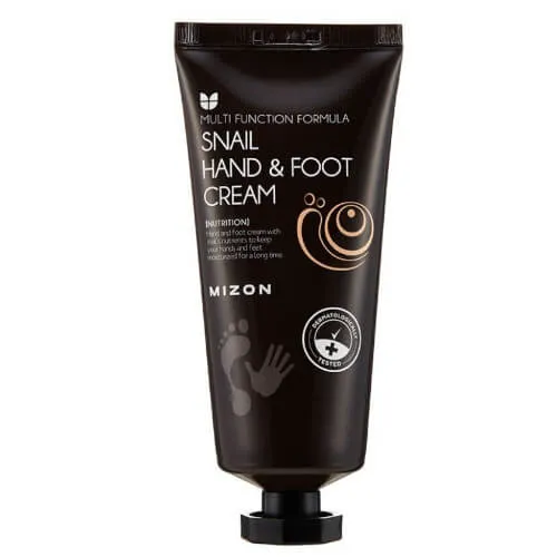 Mizon Cremă de mâini și picioare cu mucină (Snail Hand and Foot Cream) 100 ml