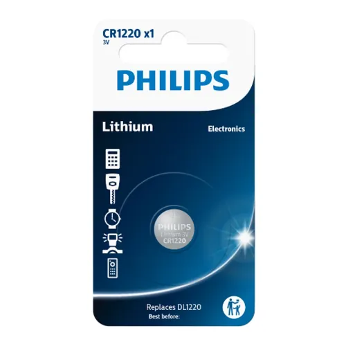 Philips Baterie CR1220 3 V, buton de litiu