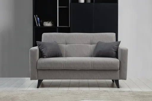 Canapea extensibila 2 locuri, Atelier del Sofa, 730MST1105, Gri deschis