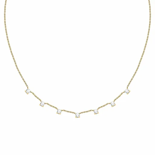 Morellato Colier placat cu aur pentru femei cu zircon cubic Tesori SAIW309