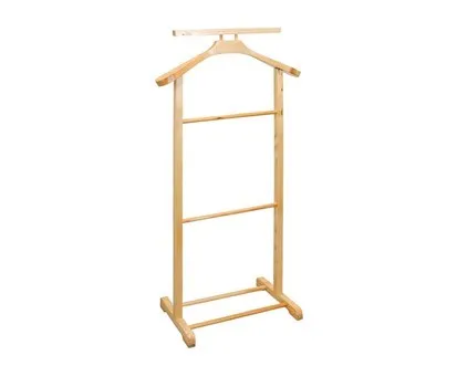 Suport de haine din lemn, maro deschis, naturală