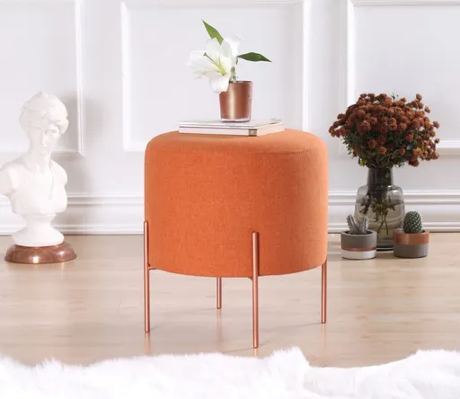 Taburet, Atelier del Sofa, 209FLF1173, Portocaliu