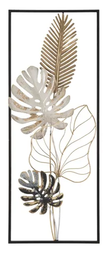 Mauro Ferretti Panou Fier De Perete Plam -B- cm 28,5X3X74 | Aosom Romania