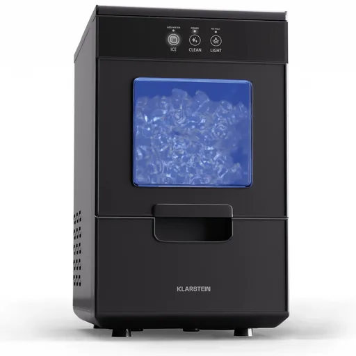 Klarstein Ice Galet, aparat de făcut cuburi de gheață tip nugget, 20 kg/24 h, Auto-Clean, rezervor de apa de 2,2 litri