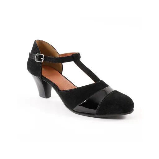 Pantofi Salomés, din piele