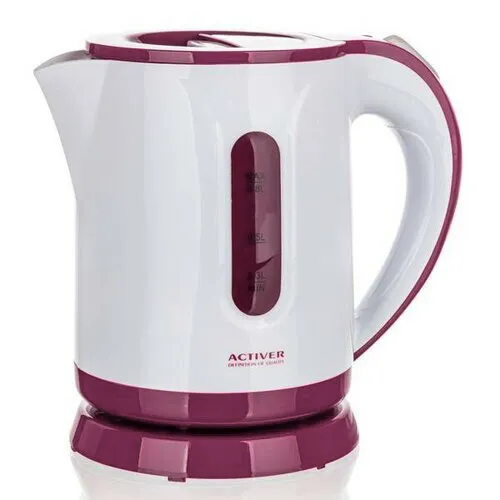 Fierbător electric Activer Solla 0,8 l, bordo, vișiniu