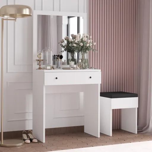 Masa de machiaj, Hanah Home, Felix, Alb