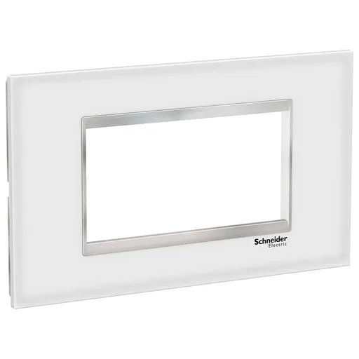 Rama sticla 4M Schneider Easy Styl LMR7964038, alb/crom