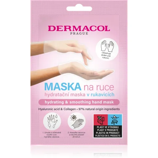 Dermacol Hand Mask Hydrating & Smoothing mănuși cu efect de hidratare 1 pereche