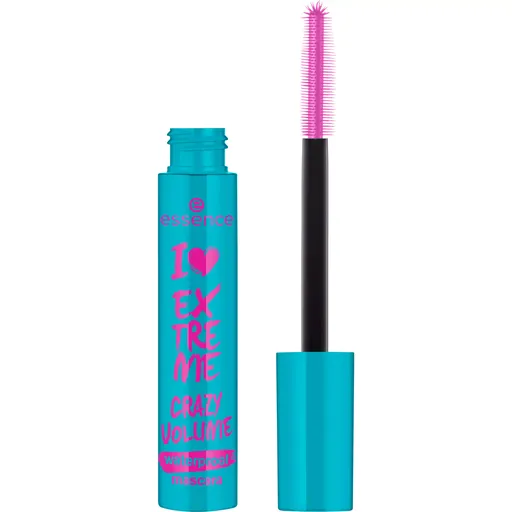 essence Rimel pentru volum rezistent la apă I love Extreme Crazy Volume (Waterproof Mascara) 12 ml Black