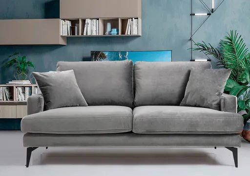 Canapea 2 locuri, Atelier del Sofa, 560ARE1506, Gri