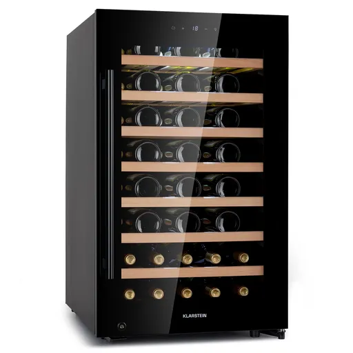 Klarstein Barossa 50 Uno, răcitor de vin, 1 zonă, 120 litri/50 sticle, ecran tactil