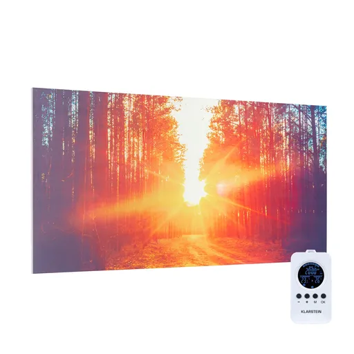 Klarstein Wonderwall Air Infinite, încălzitor cu infraroșu, imagine, 120 x 60 cm, 720 W, montat pe perete, telecomandă