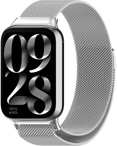 4wrist Brățară milaneză pentru Xiaomi 9 Pro și 8 Pro - Silver