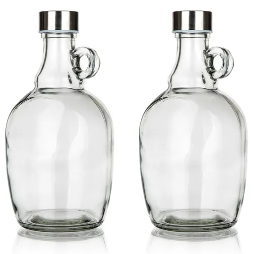 Banquet Set de sticle de sticlă cu capac Declan 2buc., 1,1 l