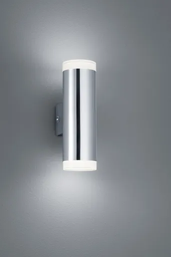 Aplica de perete Ray, TRIO, 5.2x8x16.6 cm, 4W, 2x SMD, plastic, argintiu