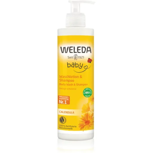 Weleda Baby sampon si gel de baie 2 in 1 pentru copii Calendula officinalis 400 ml