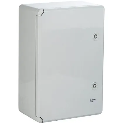 Cutie distributie IP65 din ABS gri, usa mata, placa metalica, 350x500x190 mm Plastim PP3006