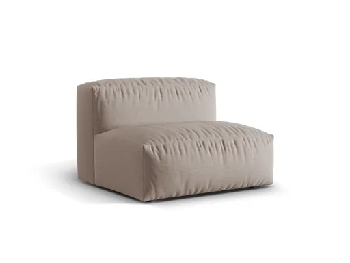 Modul pentru canapea, 1 loc, Martina-169, Micadoni Home, 92x106x75 cm, tesatura structurata catifelata, bej inchis