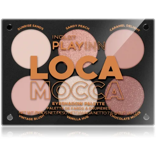 Inglot PlayInn Eyeshadow Palette paletă cu farduri de ochi culoare Loca Mocca 7.6 g