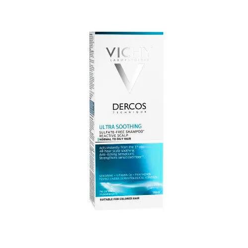 Vichy Șampon ultra-liniștitor pentru păr normal spre gras Dercos (Ultra smoothing Shampoo) 200 ml